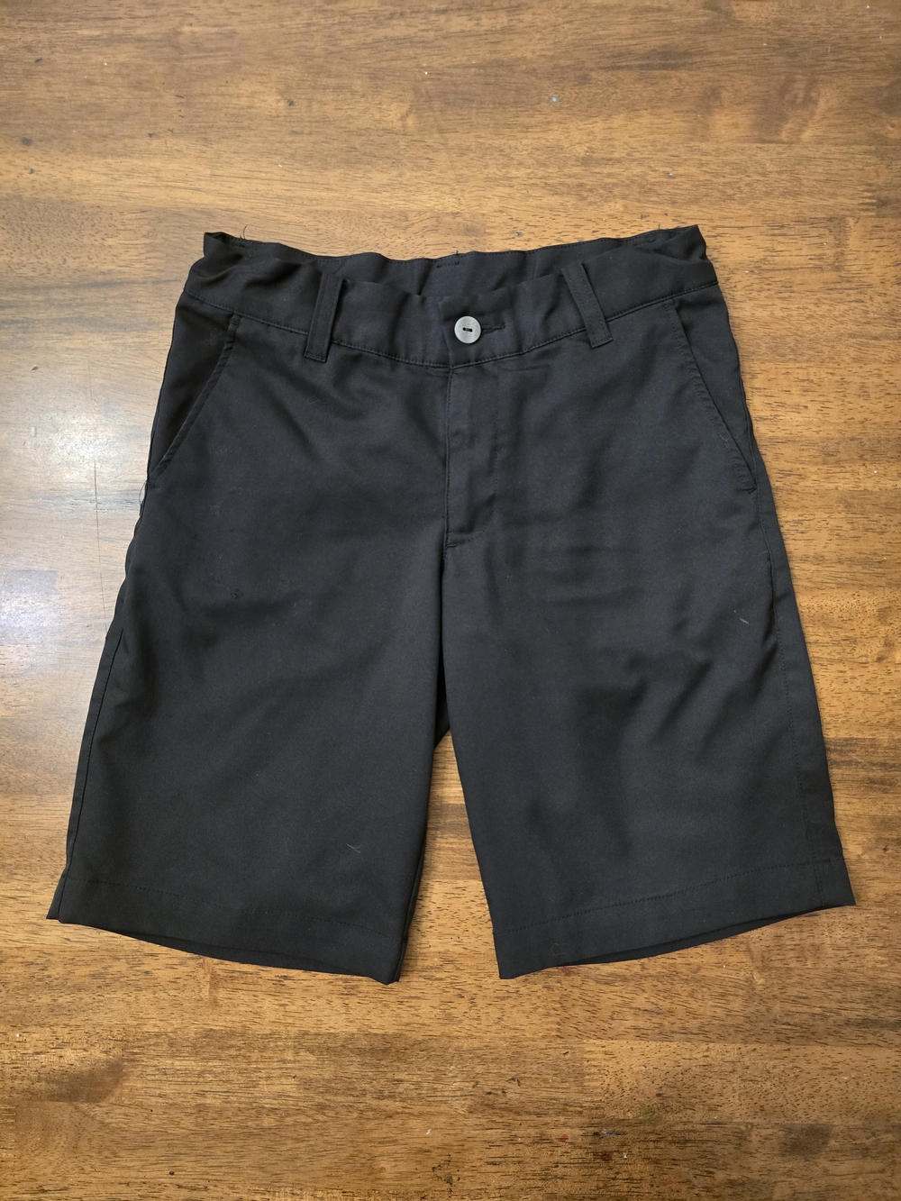7/8 Boys Puma Black Wrinkle Free Shorts